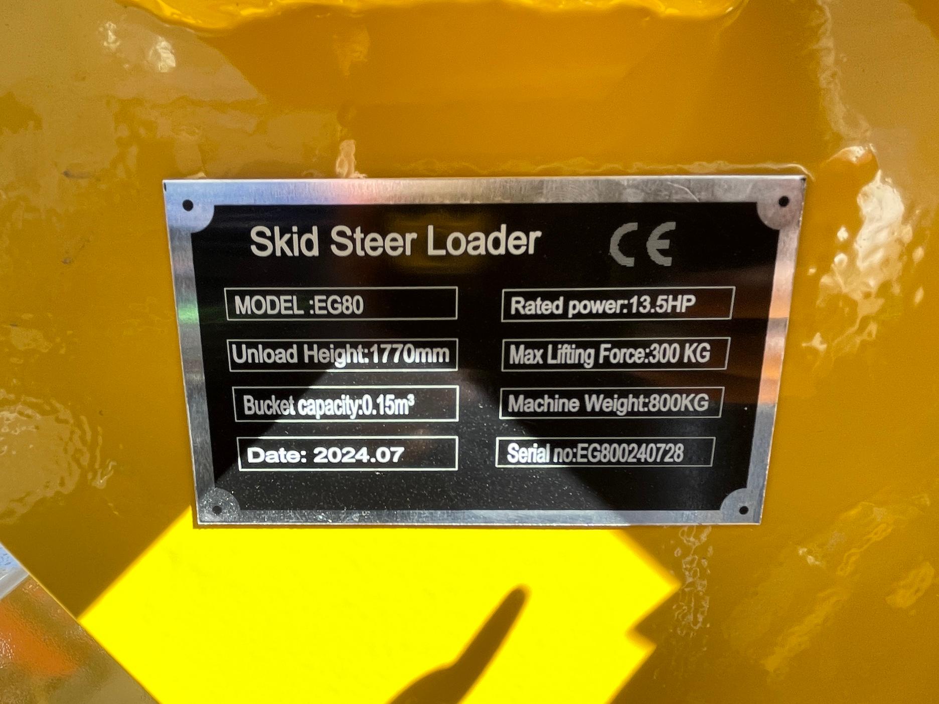 Brand New 2024 EGN EG80 Mini Loader (M30E)