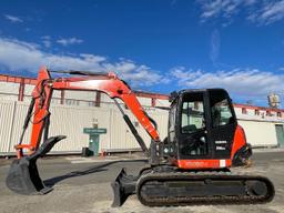 2018 Kubota KX080-4 Excavator with Hydraulic Thumb