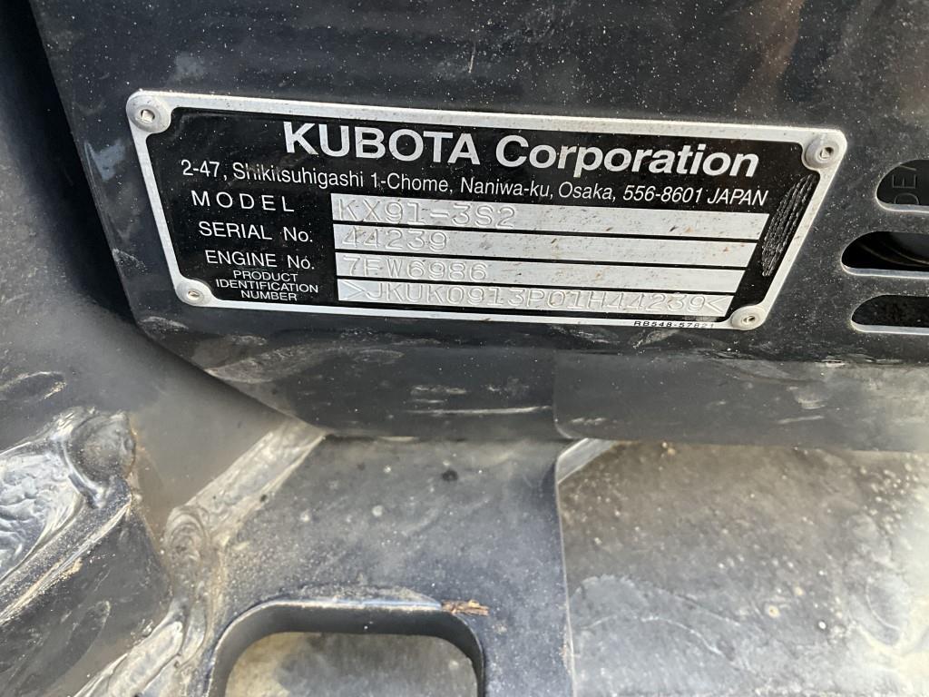 2017 Kubota KX91-3 Mini Excavator