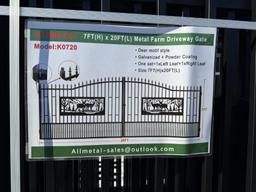 New Metal Farm Driveway Gate