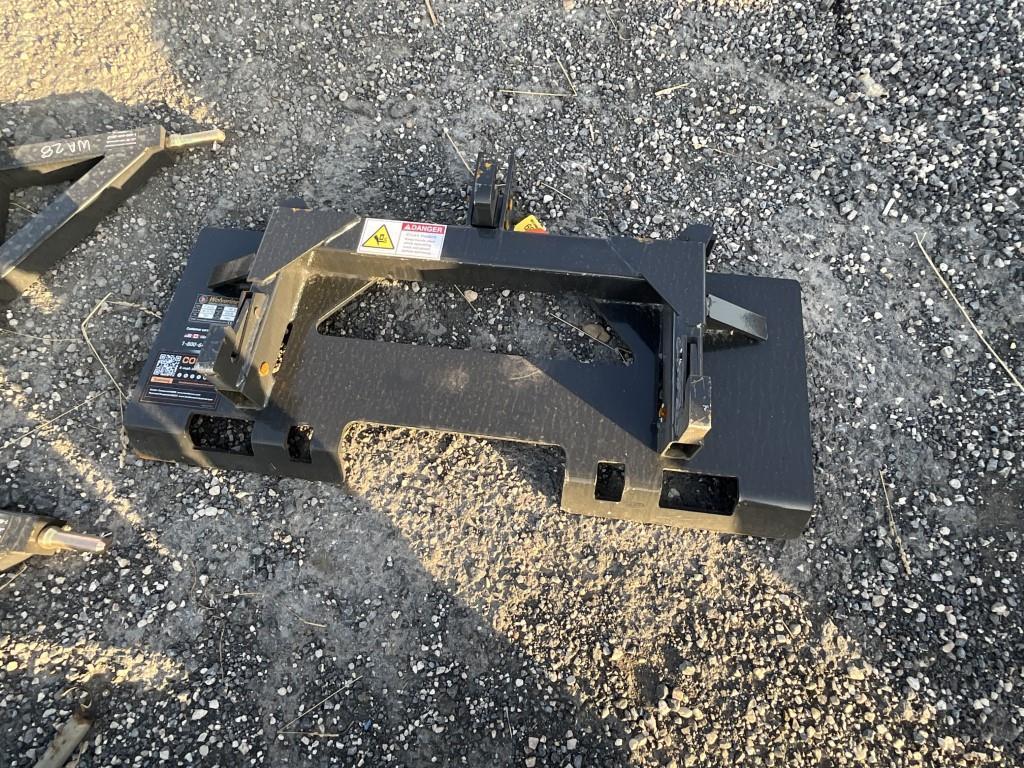 3pt. Hitch- Skid Steer Mount
