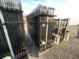 (22) Pieces of 10Ft Wrought Iron Site Fence