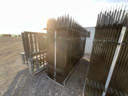 (22) Pieces of 10Ft Wrought Iron Site Fence
