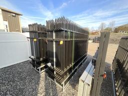 (22) Pieces of 10Ft Wrought Iron Site Fence
