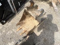 Used 18" Tooth Bucket for Mini Excavator