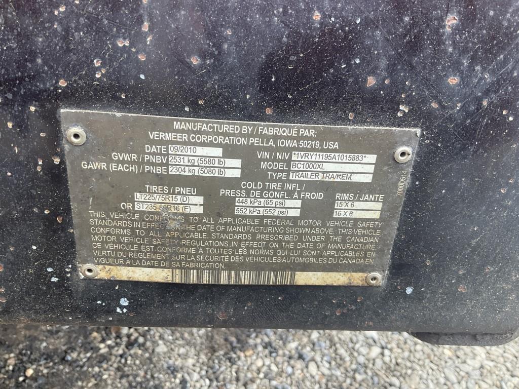 2010 Vermeer BC1000 XL Wood Chipper