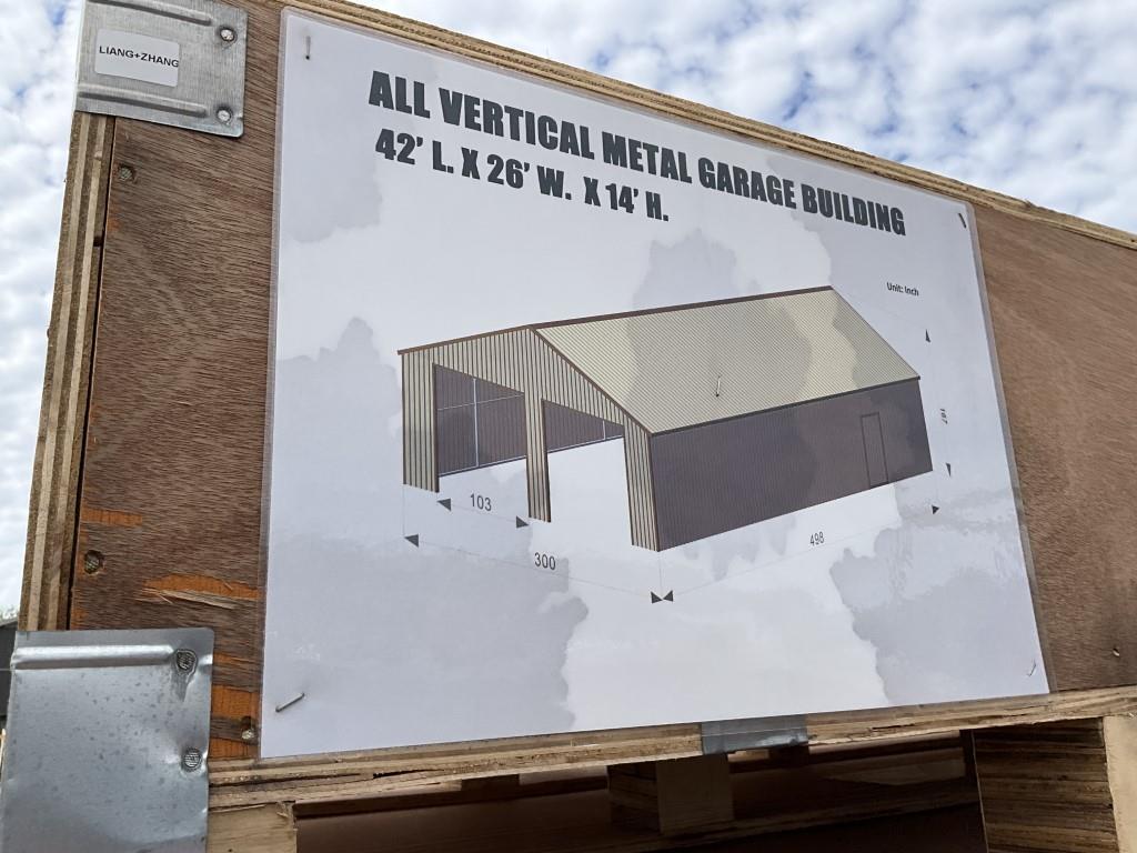 New 26' X 42' Vertical Garage Building