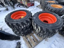New Set (4) 12-16.5 Skid Steer Wheels/ Tires BC