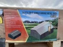 New 14' X 20' Single Garage Metal Shed