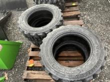 New Set (4) 10-16.5 Forerunner Skid Steer Tires