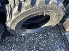 New Set (4) 12-16.5 SKS1 Skid Steer Tires