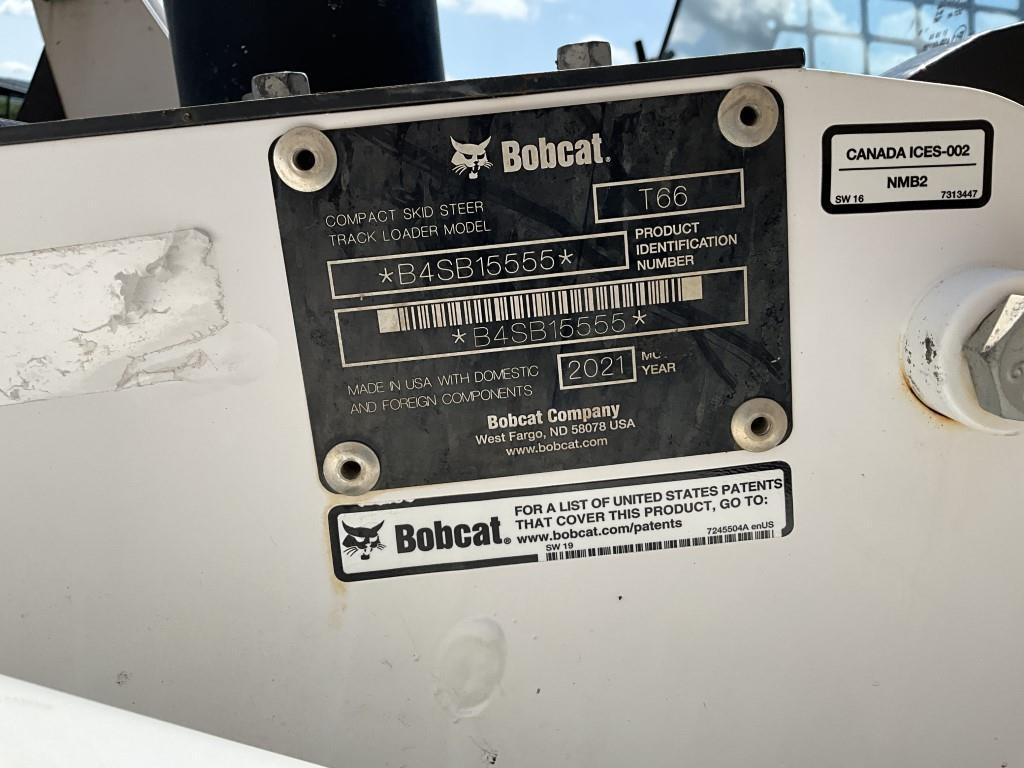 2021 Bobcat T66 Compact Track Loader