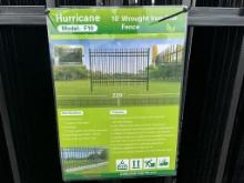 New 22PCS 10' Wrought Iron Fence