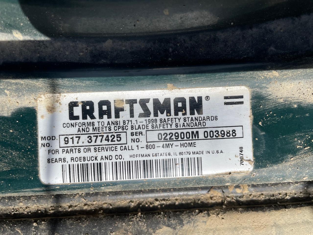 Craftsman Walk Behind 22” Push Mower
