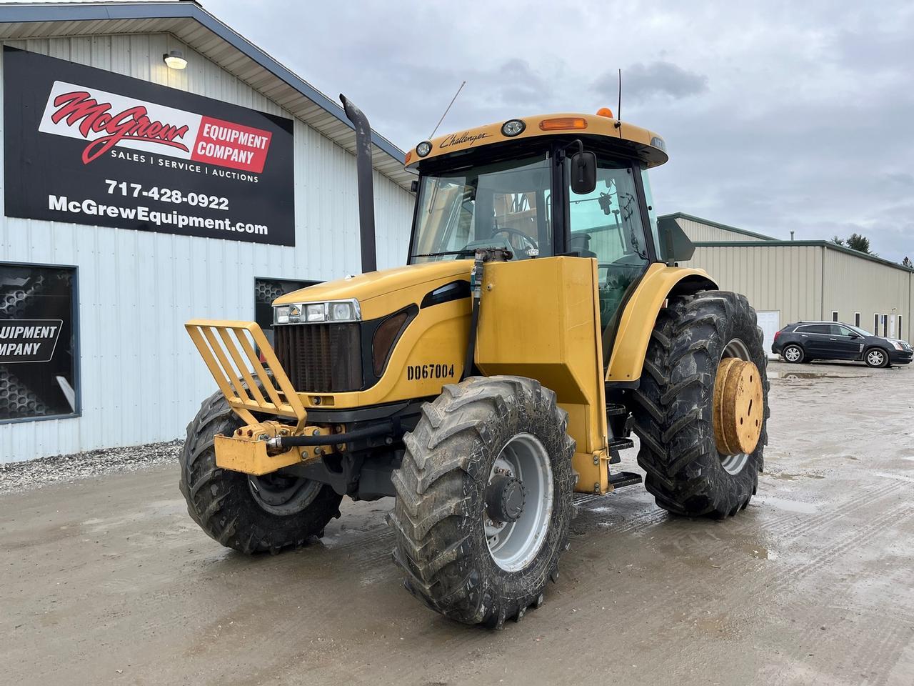 2013 Challenger MT465B Tractor with Cab and Boom Mower