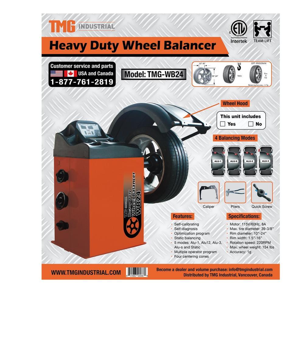 TMG WB24 Wheel Balancer