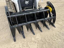 Wildcat 68" Heavy Duty Skid Steer Stacking Rake Grapple