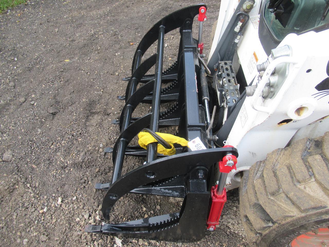 Wildcat 60" Skid Steer Root Rake Grapple