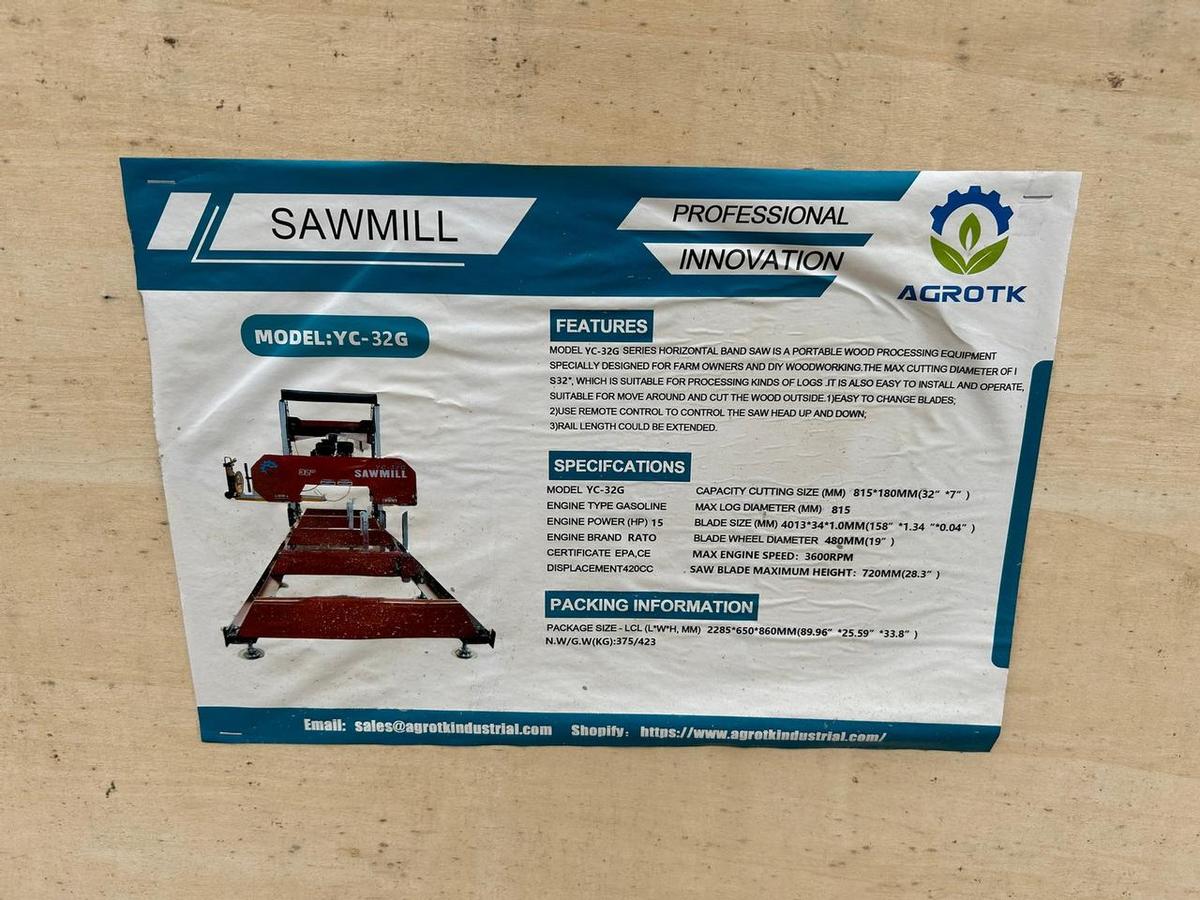 AGROTK YC-32G Sawmill