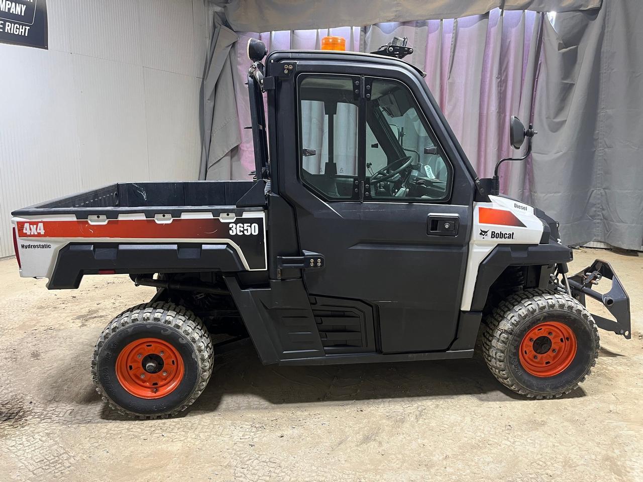 2018 Bobcat 3650 Utility Vehicle with Cab