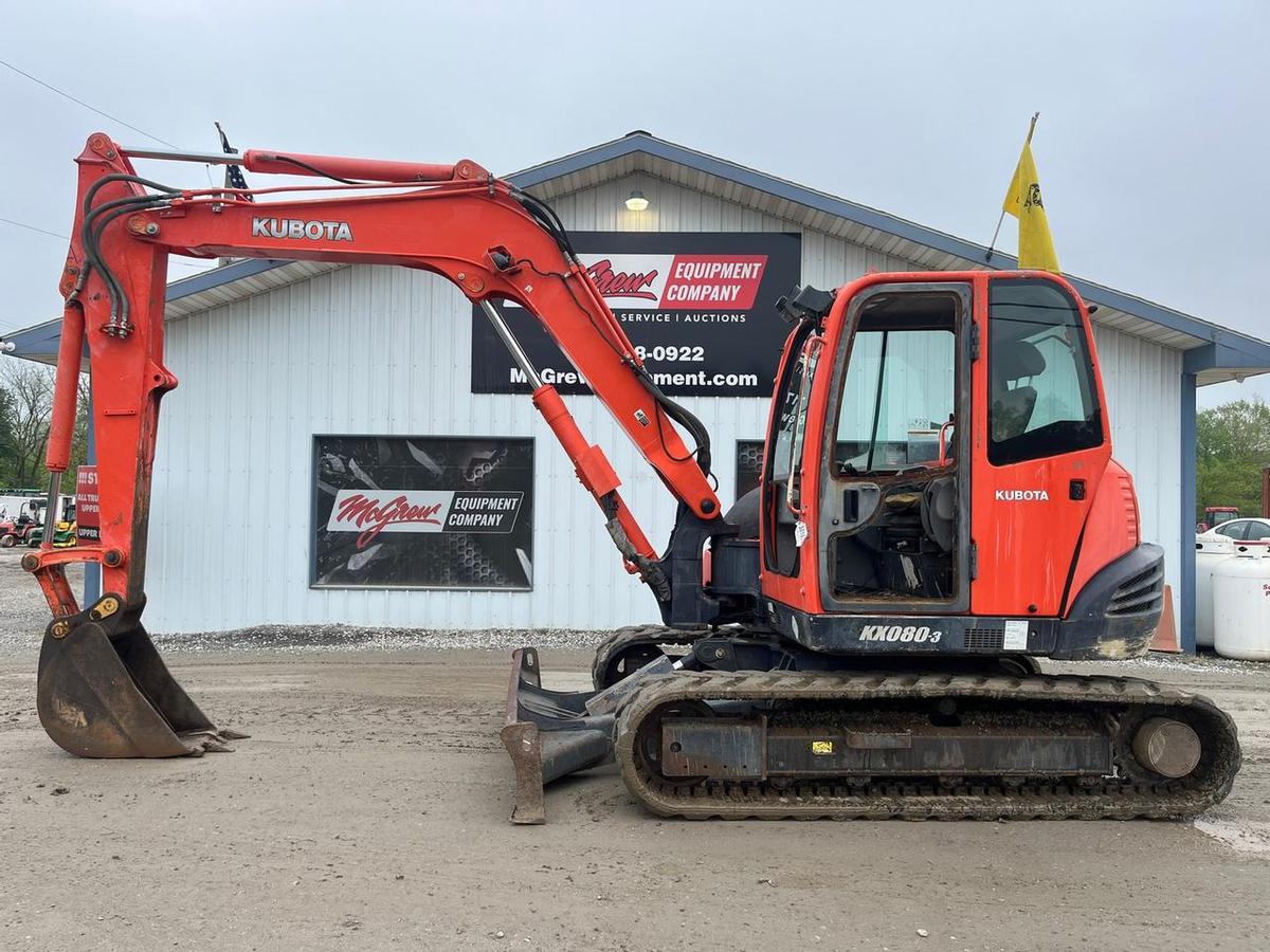 2012 Kubota KX080-3 Midi Excavator