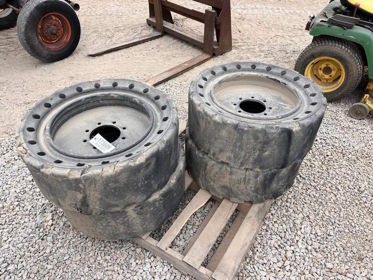 33x12-20 Solid Skid Steer Tires