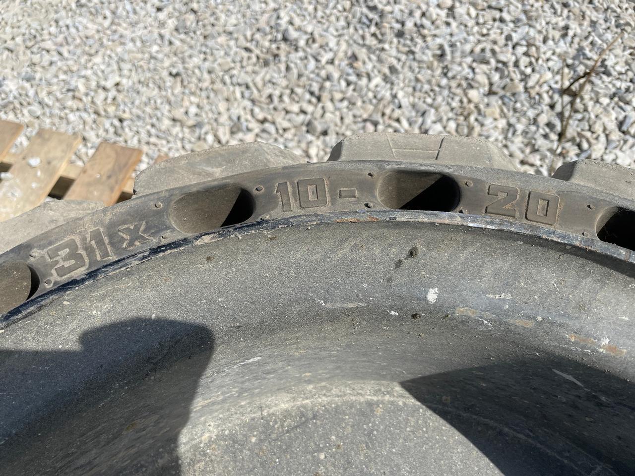 31x10-20 Solid Skid Steer Tires