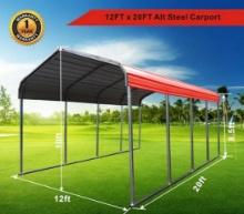 Golden Mountain 12'x20' Classic Steel Carport