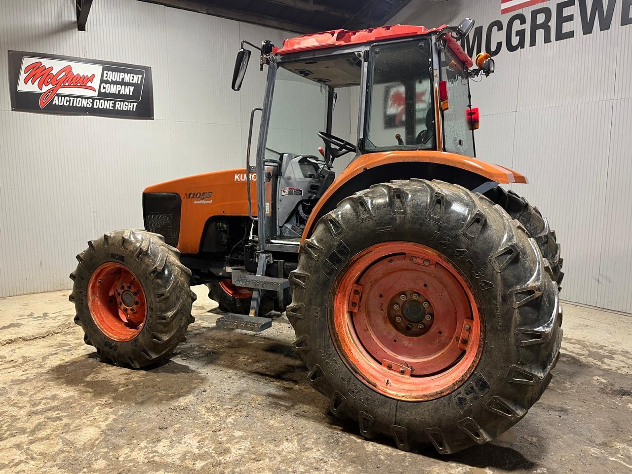 Kubota M105X Tractor with Cab