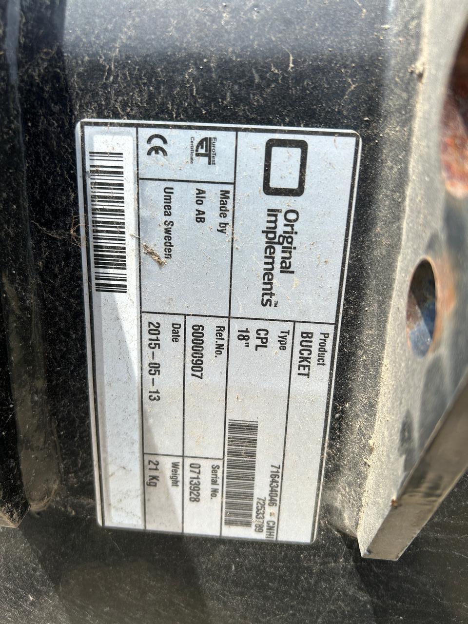 18” Excavator Bucket