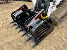 Wildcat 72" Heavy Duty Skid Steer Skeleton Grapple
