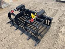 Wildcat 68" Skid Steer Skeleton Grapple with Teeth