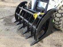 Wildcat 68" Heavy Duty Skid Steer Root Rake Grapple