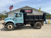 2000 International 4900 Dump Truck Wh/ Snow Plow