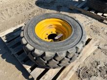12-16.5 Skid Steer Loader Tire on Rim