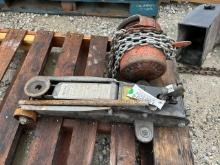 Floor Jack & Chain Hoist
