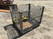 Metal Crate on Wheels