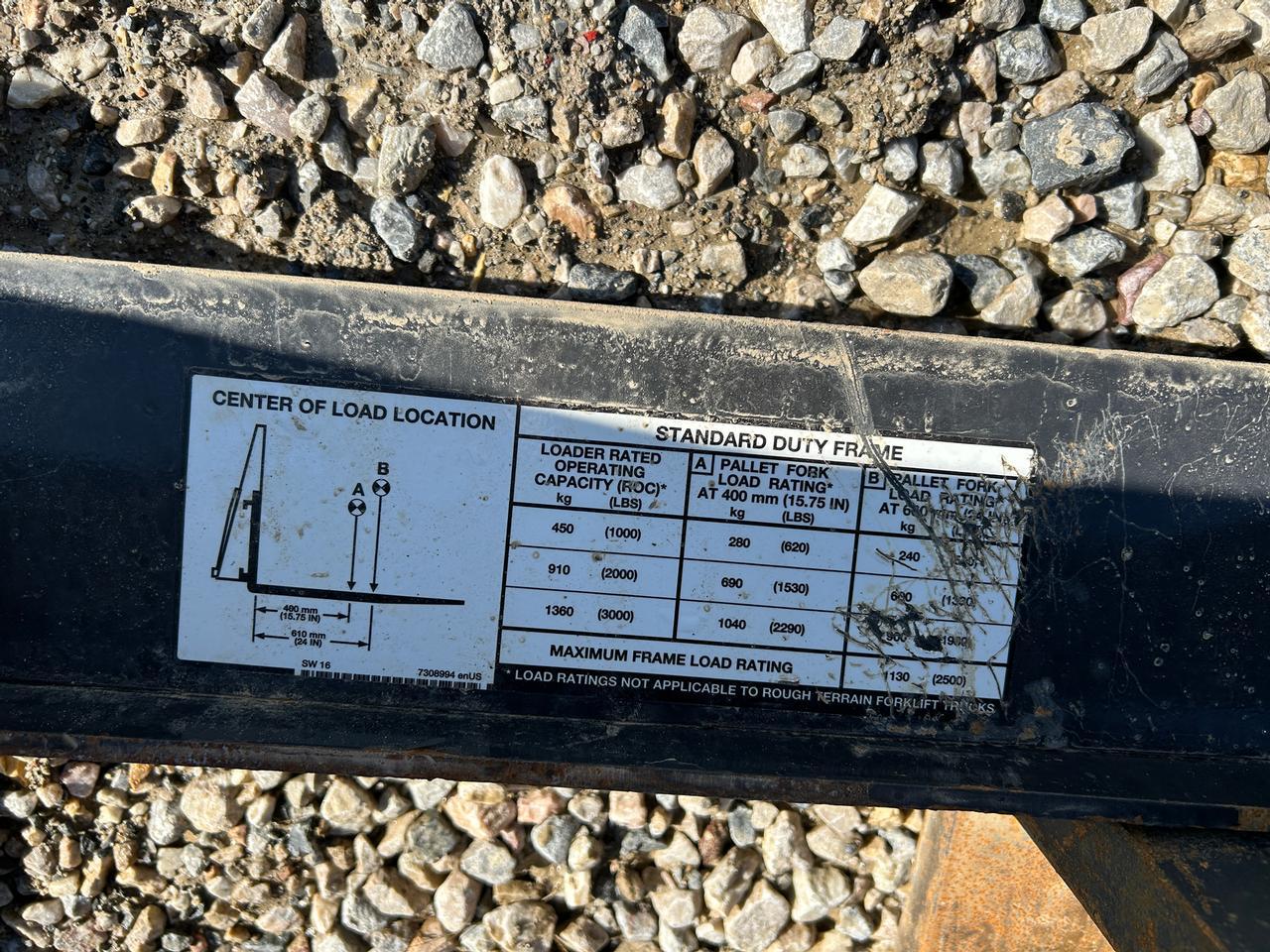 Bobcat Skid Steer Pallet Forks