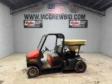 Jacobsen Cushman Turf-Tracker Utility Vehicle Wh/ Spreader