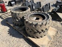 33x12-20 Solid Skid Steer Tires