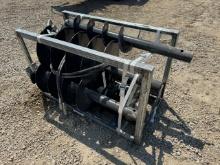 JCT Skid Steer Post Hole Digger with 3 Auger Bits