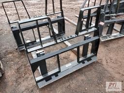 Skid loader mount 48in forks, 4200lb capacity