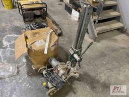 Core drill stand and drill with bits....