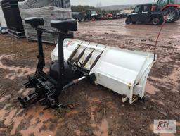 Blizzard pickup snow plow with extendable wing and mounting brackets