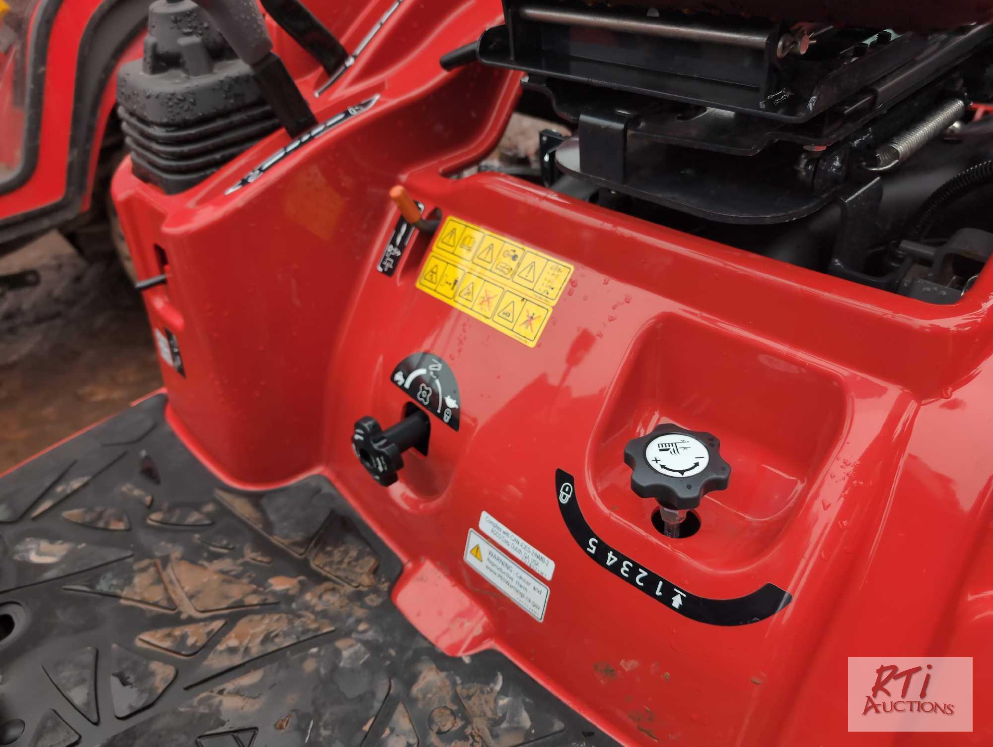New Massey Ferguson GC1723 series E compact tractor, 4WD, loader, backhoe, 1 hour