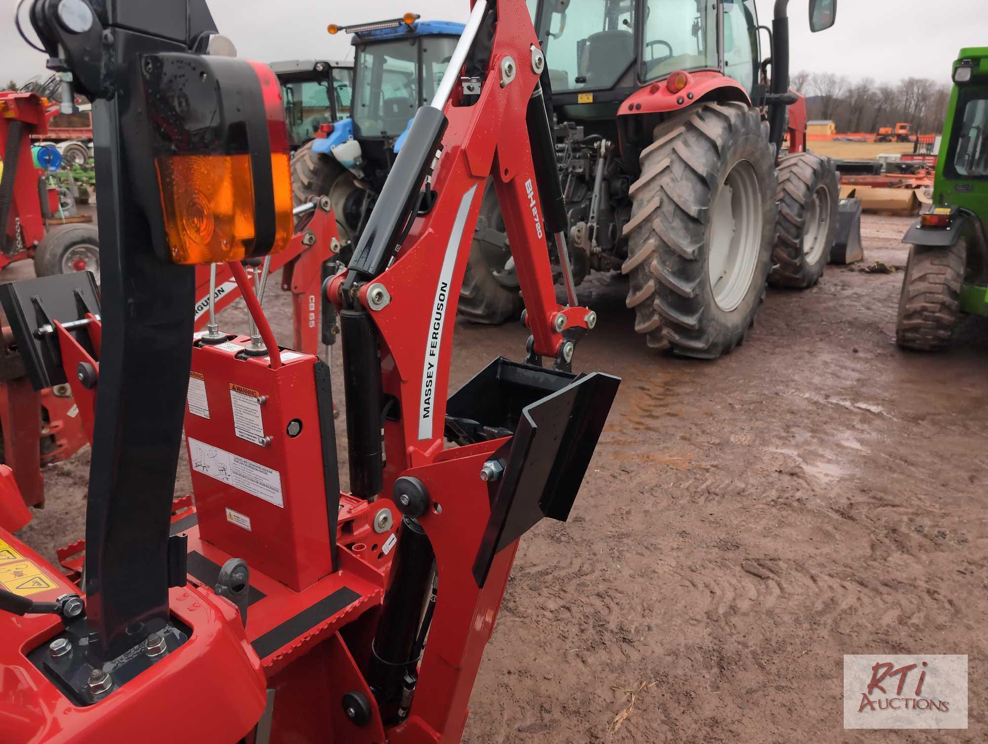 New Massey Ferguson GC1723 series E compact tractor, 4WD, loader, backhoe, 1 hour