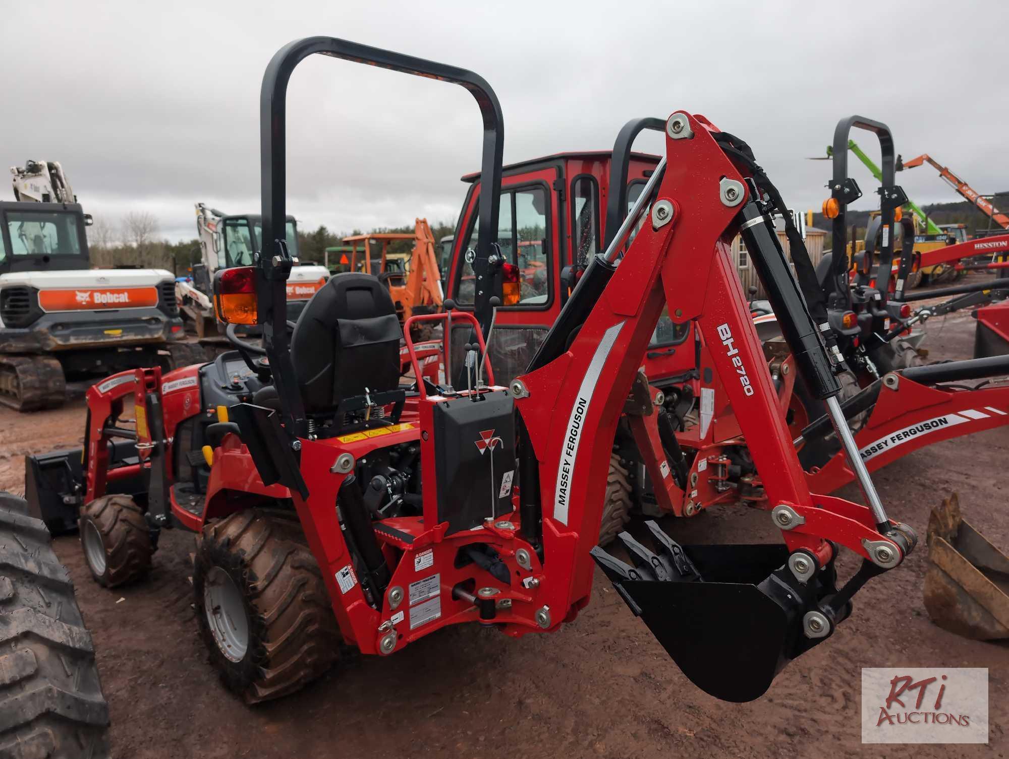 New Massey Ferguson GC1723 series E compact tractor, 4WD, loader, backhoe, 1 hour
