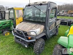 Kubota X1100C 4WD utility vehicle with cab, hydraulic dump, heat, A/C, 930 hrs