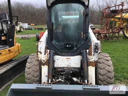 2019 Bobcat 770 skid steer with cab, heat, A/C, joystick controls, 2 speed, high flow, radio, power