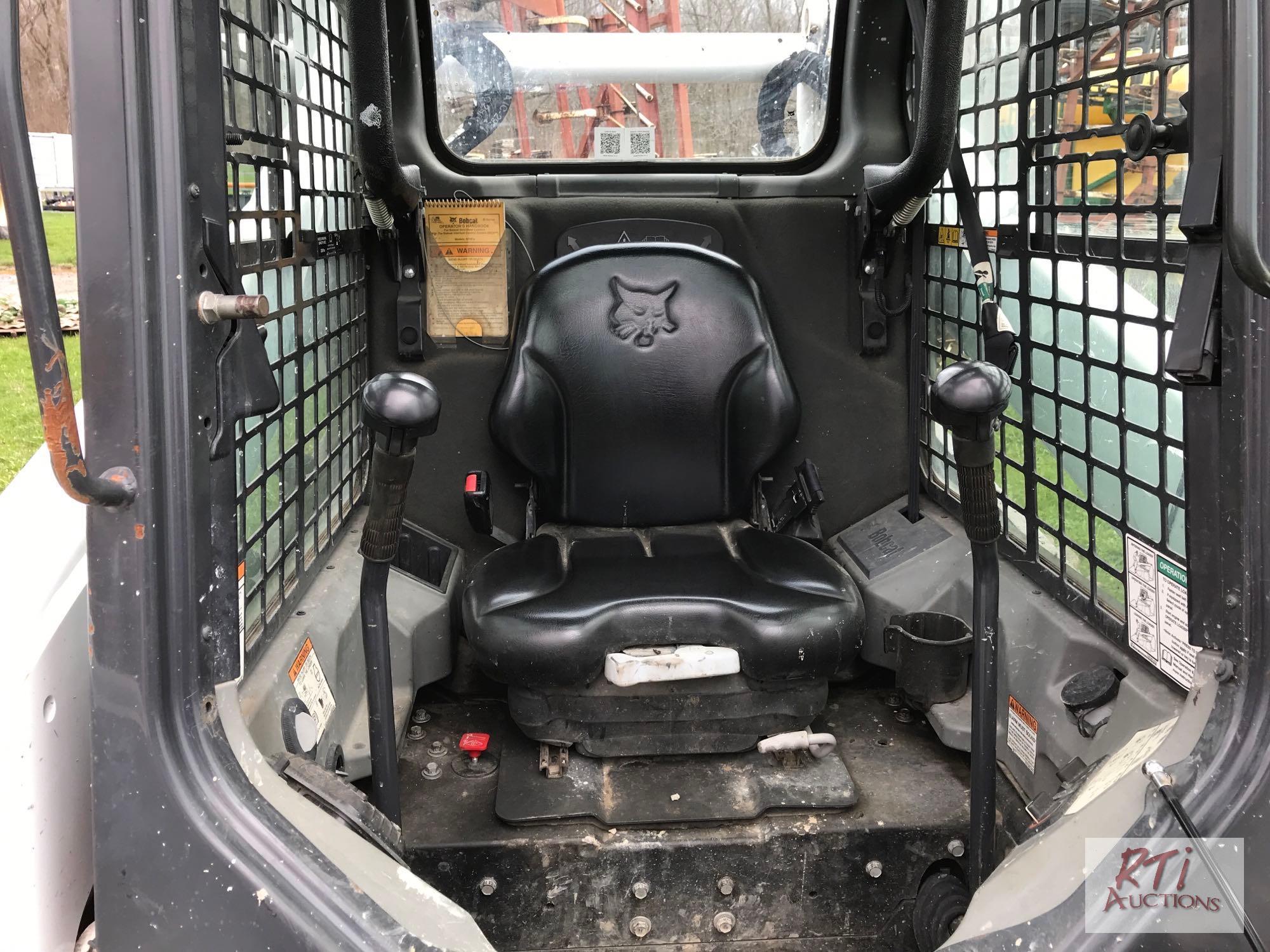 2019 Bobcat 770 skid steer with cab, heat, A/C, joystick controls, 2 speed, high flow, radio, power